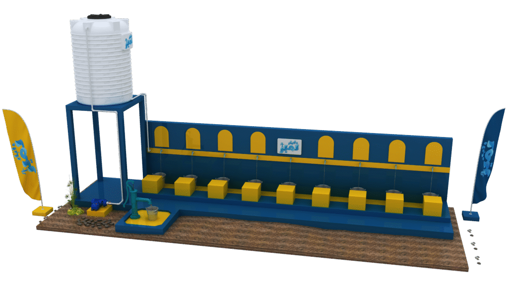 Deep Artesian Well With A Tank And Ablution Facilities