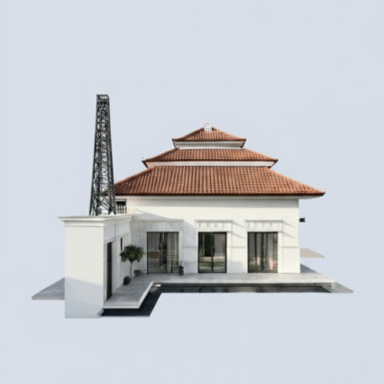 Building Medium Mosque in Indonesia