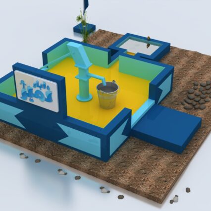 Large Surface Sell with a Hand Pump