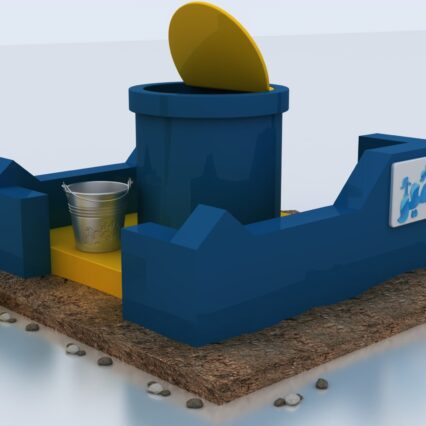 Deep Surface Well with Bucket and Cover